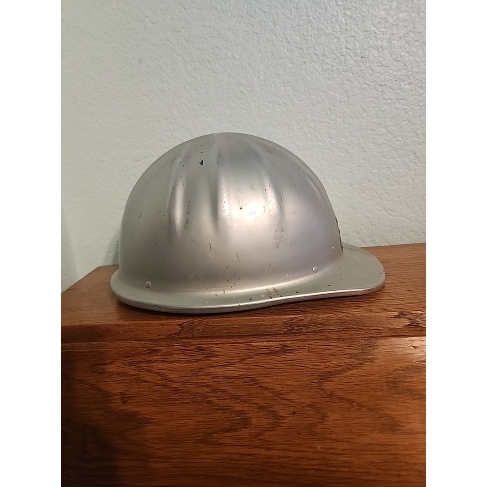 Vtg McDonald T Aluminum Hard Hat with Head Gear Cap Standard Texaco Oil - Picture 2 of 10